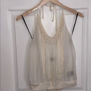 Bebe Halter with Fringe top